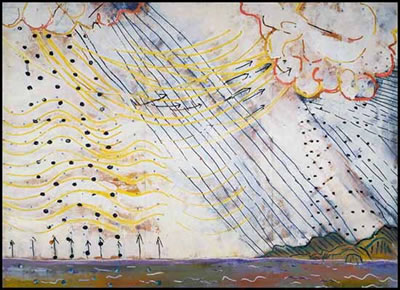 Sample artwork by William Paterson Ewen (1925 - 2002), known for large-scale expressionistic painting  and collage - View similar artists and auction records