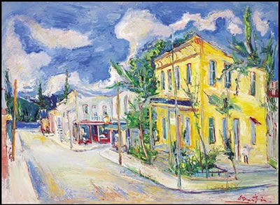 Street in Ste-Agathe by Samuel Borenstein - Auction record, sale price, and art valuation. Compare with similar artists and explore comparable artworks.