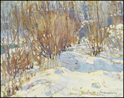Winter Landscape with Trees