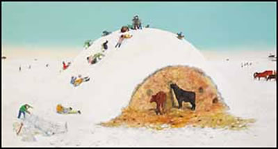 King of the Mountain by William (Wasy) Kurelek - Auction record, sale price, and art valuation. Compare with similar artists and explore comparable artworks.