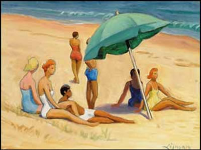 Sample artwork by John Goodwin Lyman (1886 - 1967), known for land/waterscape, figure and genre painting, teaching - View similar artists and auction records