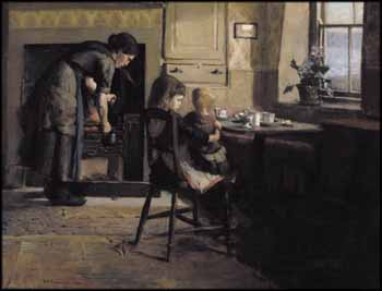 Afternoon Tea by William Brymner - Auction record, sale price, and art valuation. Compare with similar artists and explore comparable artworks.