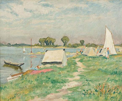 Sommerliche Flusslandschaft