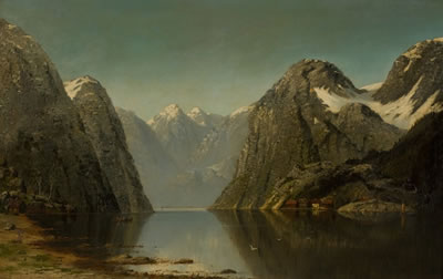 Norwegische Fjordlandschaft by Therese Fuchs - Auction record, sale price, and art valuation. Compare with similar artists and explore comparable artworks.