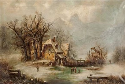 Winterlandschaft mit Wassermühle und Personenstaffage by Vladimir Orloff - Auction record, sale price, and art valuation. Compare with similar artists and explore comparable artworks.