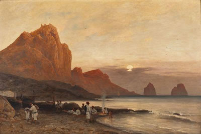 Insel Capri mit italienischen Fischern