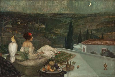 Sample artwork by Klaus Clausmeyer (1887 - 1968), known for portrait, society scene, and floral still life painting - View similar artists and auction records