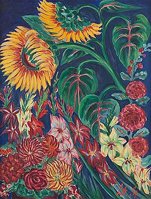 EXPRESSIVE FLORAL STILL LIFE
