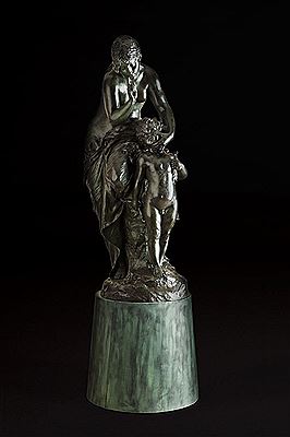THE PROHIBITION / THE EXHORTATION (VENUS exhorts AMOR), 1893 (UNIQUE) by Gustav Heinrich Eberlein - Auction record, sale price, and art valuation. Compare with similar artists and explore comparable artworks.