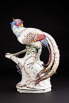 LARGE ART DECO FIGURE OF A PHEASANT by Arthur Josef Ernst Storch - Auction record, sale price, and art valuation. Compare with similar artists and explore comparable artworks.