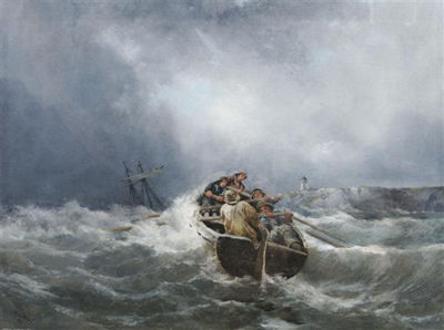 Rough Waters by Edgar E West - Auction record, sale price, and art valuation. Compare with similar artists and explore comparable artworks.