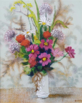BOUQUET AUX COSMOS by Jacques Eitel - Auction record, sale price, and art valuation. Compare with similar artists and explore comparable artworks.
