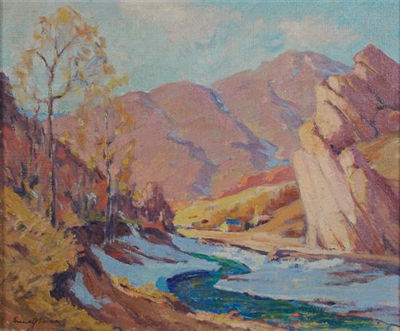 COLORADO RED ROCKS by Frank Vavra - Auction record, sale price, and art valuation. Compare with similar artists and explore comparable artworks.