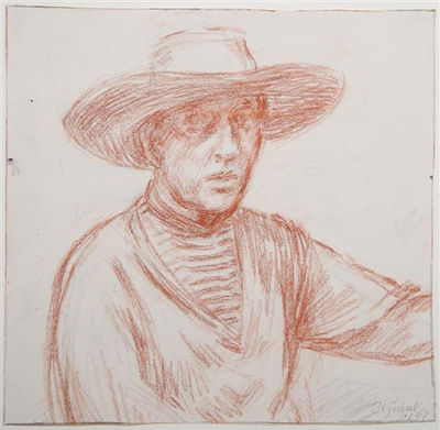 Portrait of Duncan James Corrow Grant: Self-portrait