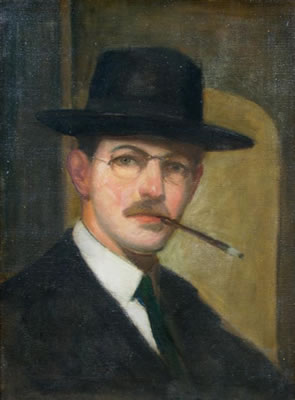 Portrait of Richard Edward Miller: Self-portrait