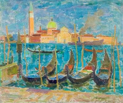 View of San Giorgio by Eugeniusz Arct - Auction record, sale price, and art valuation. Compare with similar artists and explore comparable artworks.