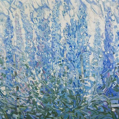 Delphinium, 1963 by Carl Nelson - Auction record, sale price, and art valuation. Compare with similar artists and explore comparable artworks.