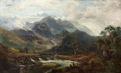 An Otter Hunt on a Mountain Stream