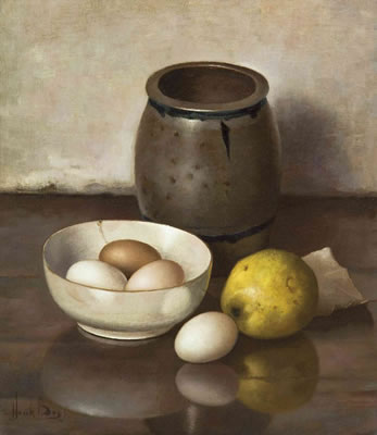 Still Life with Eggs and Pear