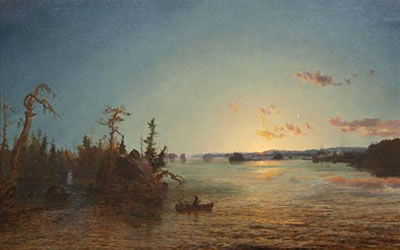 Dawn of Morning, Lake George, 1868 by Jasper Francis Cropsey - Auction record, sale price, and art valuation. Compare with similar artists and explore comparable artworks.