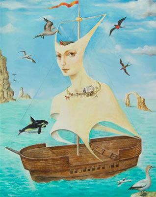 The Sail, 1980 by Enrique Chavarria - Auction record, sale price, and art valuation. Compare with similar artists and explore comparable artworks.