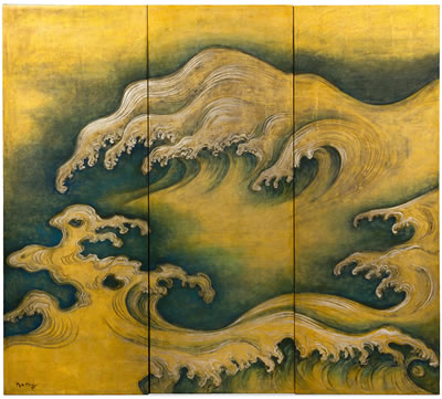 Rough Waves (after Ogata Korin), 1997