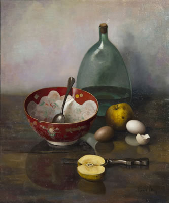 Still Life with Eggs and Apples