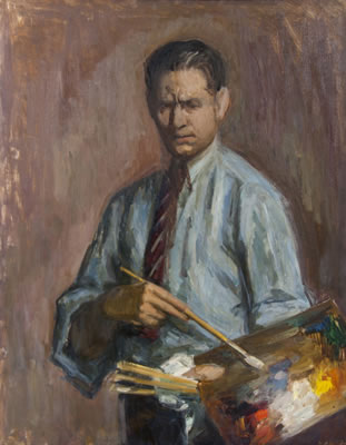 Portrait of Louis Ritman: Self-portrait