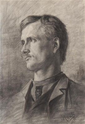 Portrait of George Raab: Self-portrait