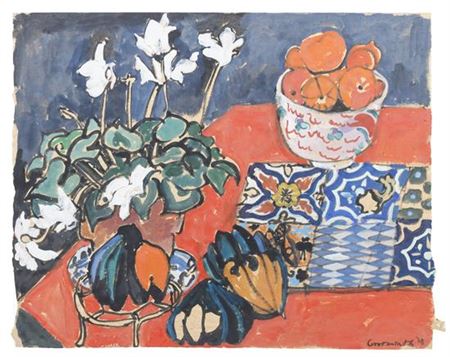 Oranges and Flowers, 1968 by Ruth Grotenrath - Auction record, sale price, and art valuation. Compare with similar artists and explore comparable artworks.
