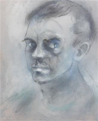 Portrait of Karl Priebe: Self-portrait