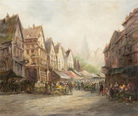 Market Scene, Strasbourg