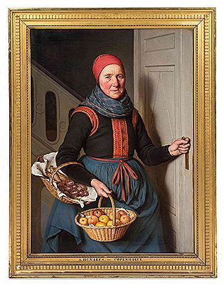 Untitled (Woman with Onions, Apples and Fish) by Andreas Hunaeus - Auction record, sale price, and art valuation. Compare with similar artists and explore comparable artworks.