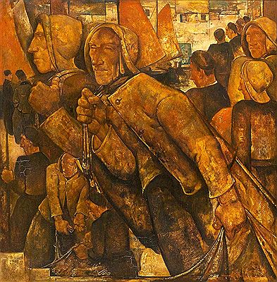 Fishermen by Willem Van Den Berg - Auction record, sale price, and art valuation. Compare with similar artists and explore comparable artworks.