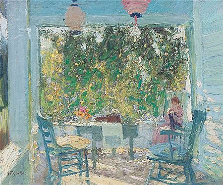 Sample artwork by Gustav Frederick Goetsch (1877 - 1969), known for land-city-and seascape paintings, interior scenes, still lives - View similar artists and auction records