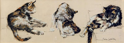 Trois études de chat by Pierre Letellier - Auction record, sale price, and art valuation. Compare with similar artists and explore comparable artworks.
