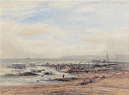 Plage animée