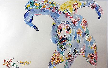 Portrait of Philip Sutton: `Self-portrait as Danny Kaye`