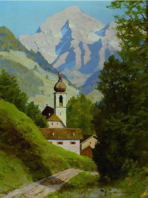 Kapelle vor Berggipfel