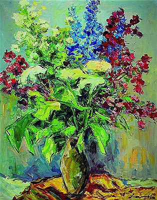 Blumenstillleben by Robert Lauth - Auction record, sale price, and art valuation. Compare with similar artists and explore comparable artworks.