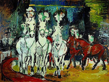 Horses in the ring