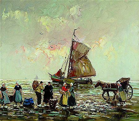 Fishermen at the beach