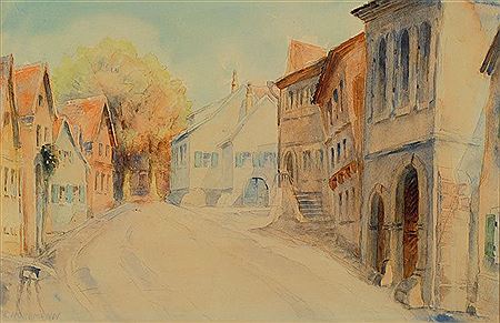 Village street in Ungstein