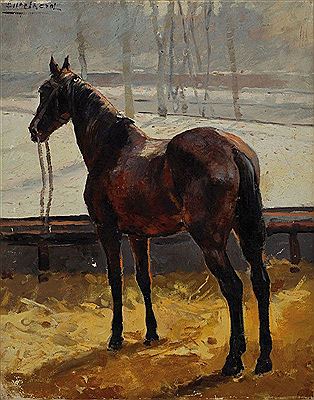 Pferdeporträt by Anton Engelhard - Auction record, sale price, and art valuation. Compare with similar artists and explore comparable artworks.