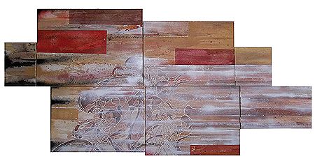 Sample artwork by Dtone (Born 1971), known for urban painting - View similar artists and auction records