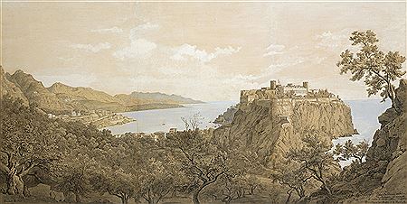Sample artwork by Edouard Hostein (1804 - 1889), known for landscape paintings - View similar artists and auction records