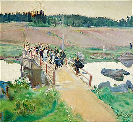 Midsummer Dance by Antti Faven - Auction record, sale price, and art valuation. Compare with similar artists and explore comparable artworks.