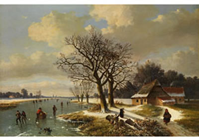 EISVERGNÜGEN IN NIEDERLÄNDISCHER POLDERLANDSCHAFT by Louis Pierre Verwee - Auction record, sale price, and art valuation. Compare with similar artists and explore comparable artworks.