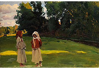 Sample artwork by Evgeni Ivanovich Stolitsa (1870 - 1929), known for painting - View similar artists and auction records