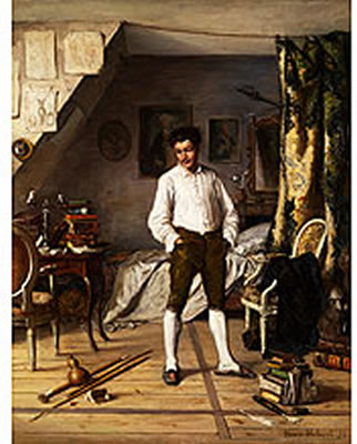 DER NACHDENKLICHE STUDENT